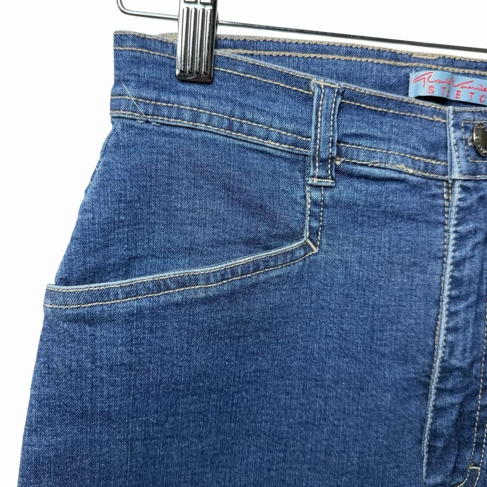 Vintage Gloria Vanderbilt Stretch Jeans Petite 6 High Rise Tapered Clean Back